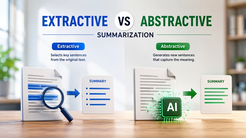 Text Summarizer - Extractive vs Abstractive Summarization What’s the Difference