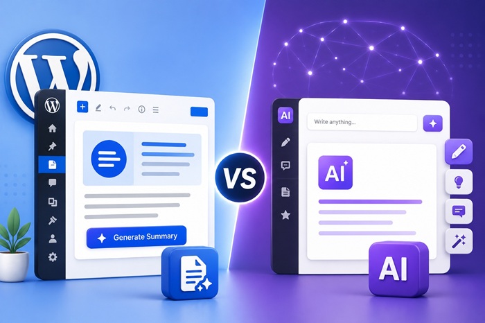 Text Summarizer - WordPress Summary Plugin vs AI Writing Assistants